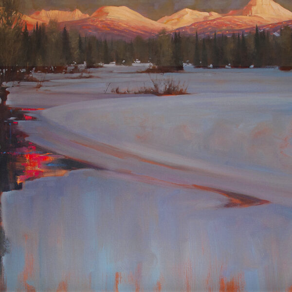 Winter Light, Alta Lake  36 X 48 oil on canvas