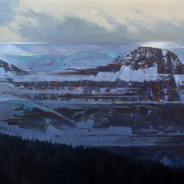 'Athabasca Dome' 36 X 60 in. oil on canvas -  studio