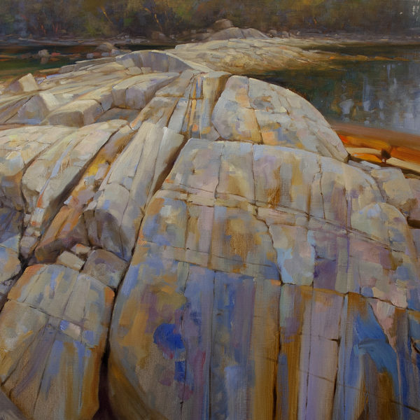 'Escarpment' Brickyard. 36 X 48 in oil on canvas - The Avenue Gallery