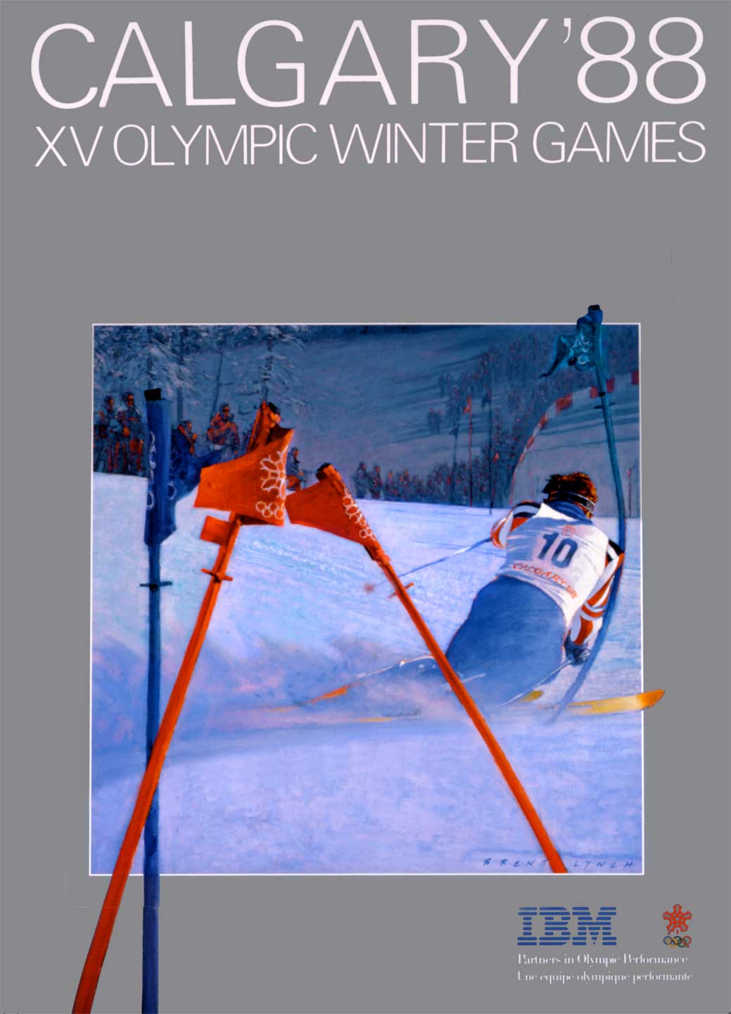 1988 Calgary Olympics official poster art