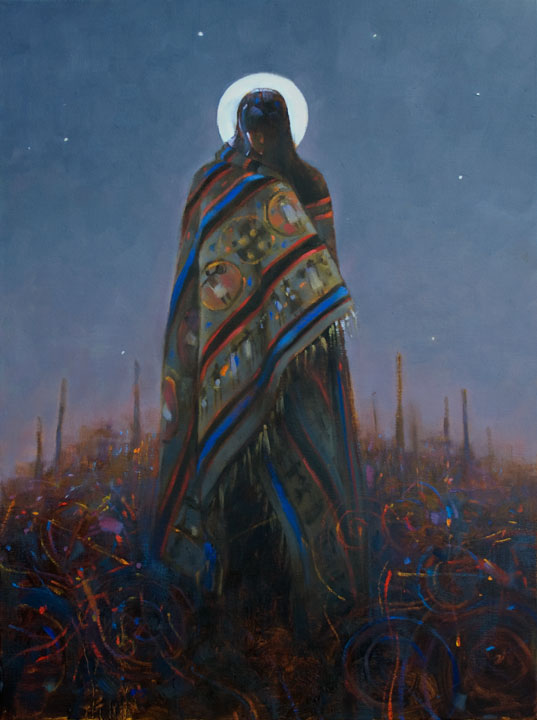 'Full Desert Moon' 16 X 20 oil on canvas Ida Victoria Gallery 2016