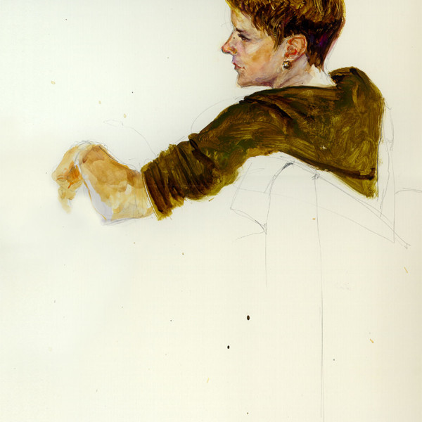 'Kim' watercolor on Bristol  paper  2005paper  17 X 24 in.