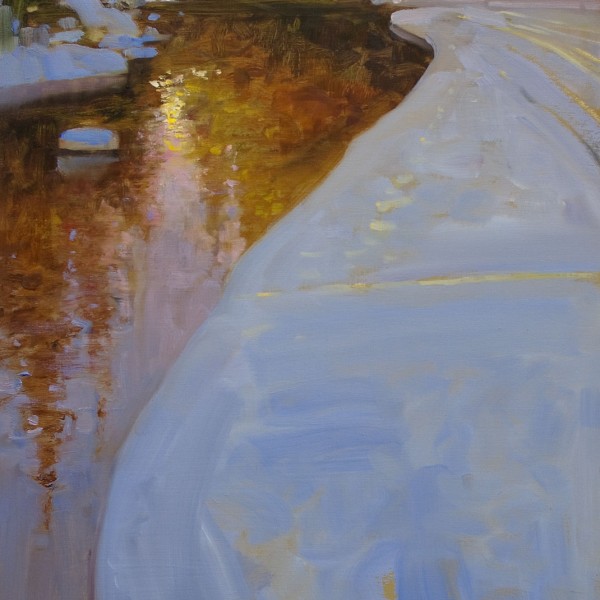 'River of Golden Dreams' 18 X 24 in. oil on prepared board. Mountain Gallery. copyright Brent Lynch