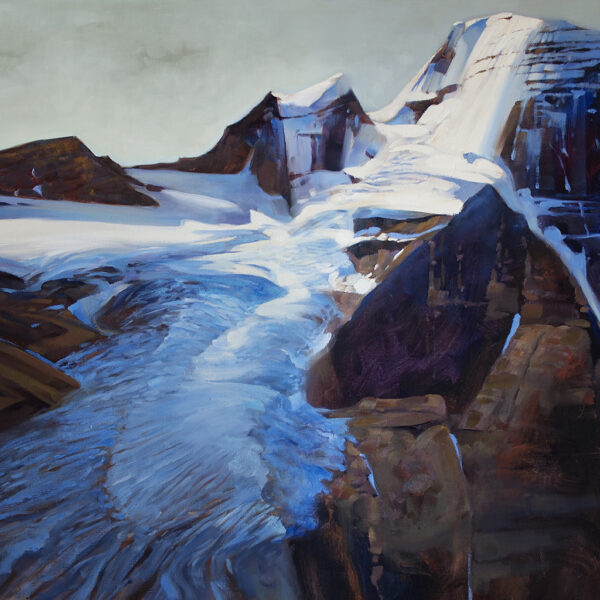 'Snowbird Pass Glacier' Mt. Robson -36 X 48 in. oil on canvas - studio