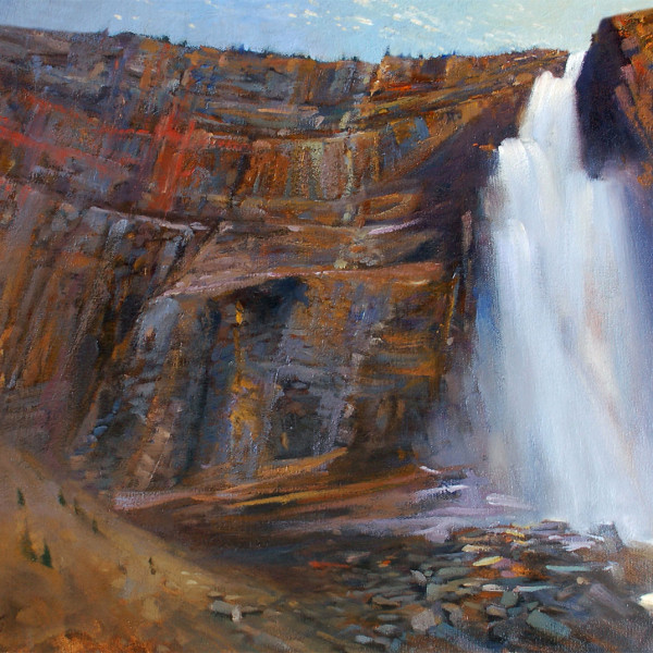 'Takakkaw Falls' Yoho Nat. Park oil on canvas 16 X 20 in. 2007