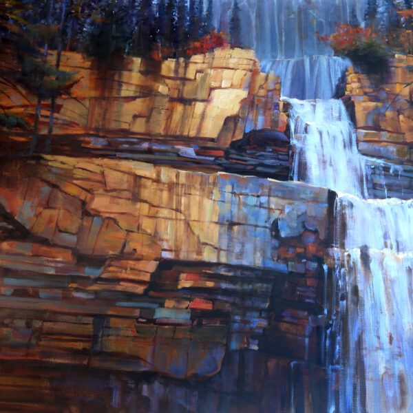 Tangled Falls, Jasper 36 X 48 - Mountain Galleries
