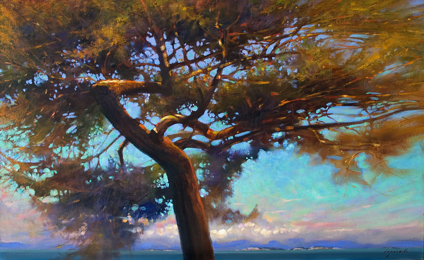 'Twisted Fir' 24 X 36 in. oil on canvas - Avenue Gallery. copyright Brent Lynch