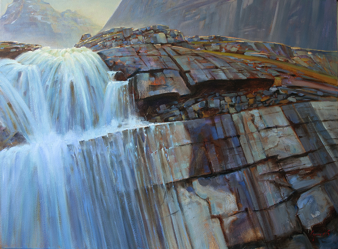 'Victoria Falls' 36 X 48 in. oil on canvas. Mountain Galleries.